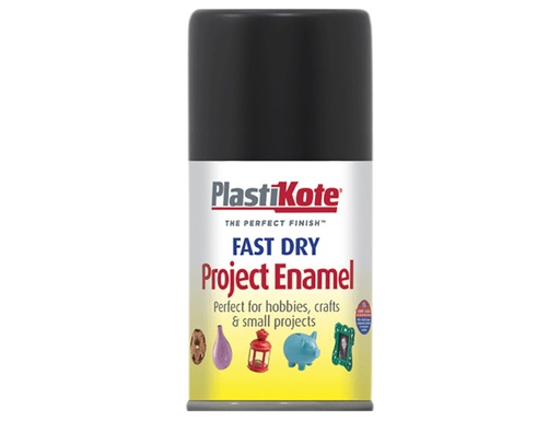[PKT101S] Fast Dry Enamel Aerosol Gloss Black 100ml
