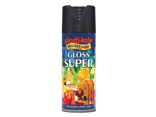 [PKT1100] Gloss Super Spray Black 400ml