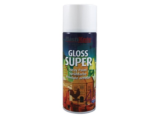 [PKT1153] Gloss Super Spray White RAL 9016 400ml