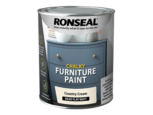 [RSLCFPCC750] Chalky Furniture Paint Country Cream 750ml