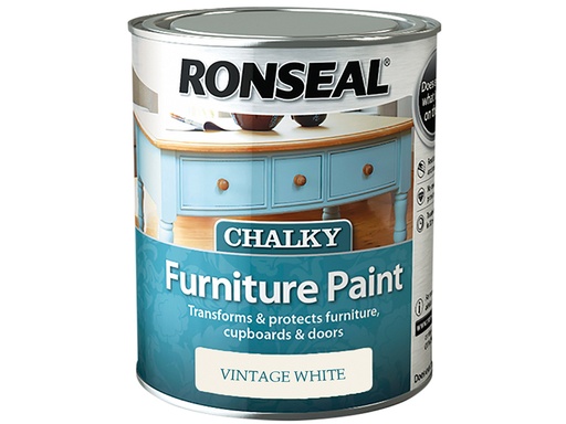 [RSLCFPVW750] Chalky Furniture Paint Vintage White 750ml