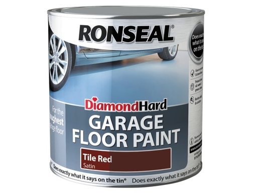 [RSLDHGFPR25L] Diamond Hard Garage Floor Paint Tile Red 2.5 litre