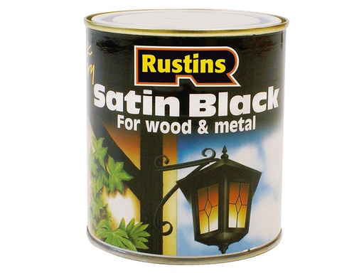 [RUSBS1L] Satin Black Paint Quick Drying 1 Litre