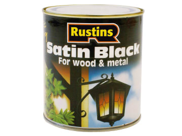 [RUSBS500] Satin Black Paint Quick Drying 500ml