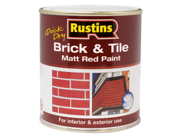 [RUSBTPMR1LQ] Quick Dry Brick & Tile Paint Matt Red 1 litre