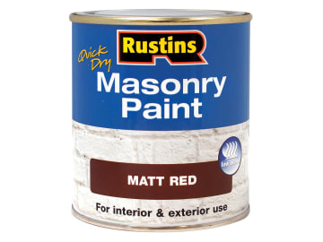 [RUSMASPR500] Quick Dry Masonry Paint Matt Red 500ml