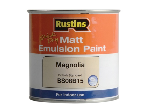 [RUSMEM250] Quick Dry Matt Emulsion Paint Magnolia 250ml