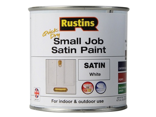 [RUSSJPSWHQD] Quick Dry Small Job Satin Paint White 250ml