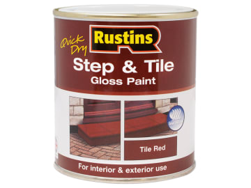 [RUSSTP1LQ] Quick Dry Step & Tile Paint Gloss Red 1 litre