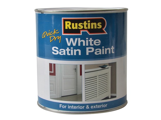 [RUSWS1L] Quick Dry White Satin Paint 1 Litre