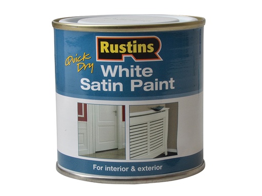 [RUSWS250] Quick Dry White Satin Paint 250ml