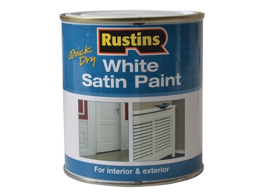 [RUSWS500] Quick Dry White Satin Paint 500ml