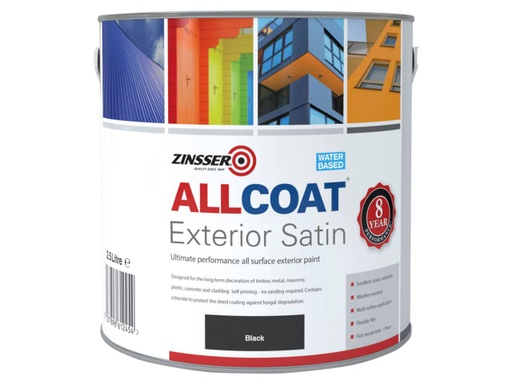 [ZINACEBK25L] AllCoat® Exterior Black 2.5 litre
