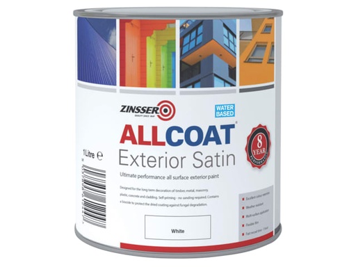 [ZINACEWH1L] AllCoat® Exterior White 1 litre