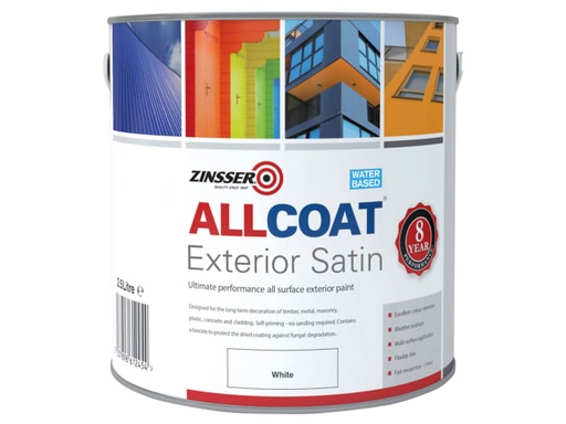 [ZINACEWH25L] AllCoat® Exterior White 2.5 litre