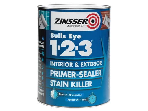 [ZINBE1231L] Bulls Eye® 1-2-3 Primer & Sealer Paint 1 litre