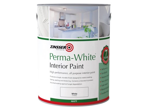 [ZINPWES1L] Perma-White® Interior Paint Matt 1 litre