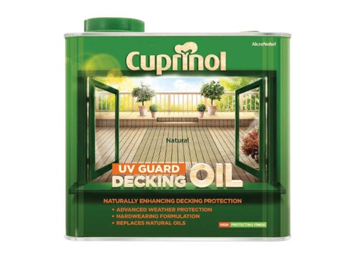 [CUPDON25L] UV Guard Decking Oil Natural 2.5 litre