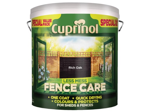 [CUPLMFCRO6L] Less Mess Fence Care Rich Oak 6 litre