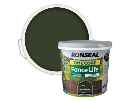 [RSLOCFLFG5L] One Coat Fence Life Forest Green 5 litre