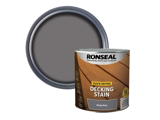 [RSLQDDSRG25L] Quick Drying Decking Stain Rocky Grey 2.5 litre