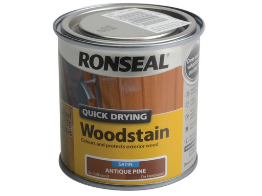 [RSLQDWSAP250] Quick Drying Woodstain Satin Antique Pine 250ml