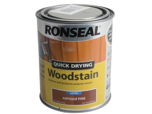 [RSLQDWSAP750] Quick Drying Woodstain Satin Antique Pine 750ml
