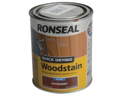 [RSLQDWSM750] Quick Drying Woodstain Satin Mahogany 750ml