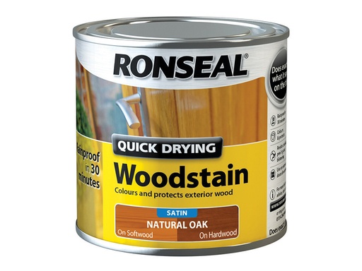 [RSLQDWSNO250] Quick Drying Woodstain Satin Natural Oak 250ml