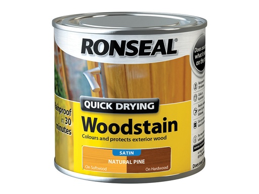 [RSLQDWSNP250] Quick Drying Woodstain Satin Natural Pine 250ml