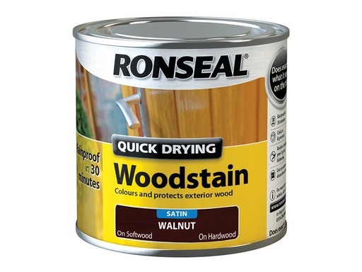 [RSLQDWSSW250] Quick Drying Woodstain Satin Smoked Walnut 250ml