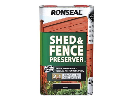[RSLSFB5L] Shed & Fence Preserver Black 5 litre