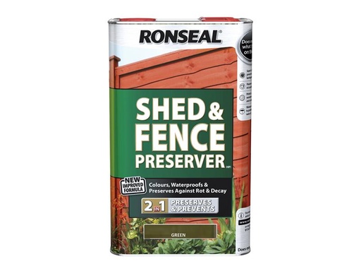 [RSLSFG5L] Shed & Fence Preserver Green 5 litre