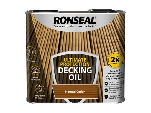 [RSLUDONC25L] Ultimate Protection Decking Oil Natural Cedar 2.5 litre