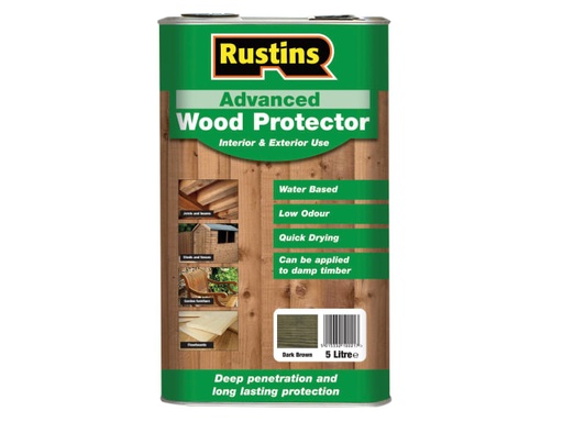 [RUSAWPDB5L] Advanced Wood Preserver Dark Brown 5 litre