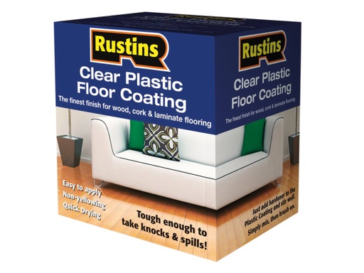[RUSPCFS4L] Clear Plastic Floor Coating Kit Satin 4 litre