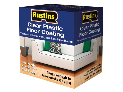[RUSPFCFK4L] Clear Plastic Floor Coating Kit Gloss 4 litre