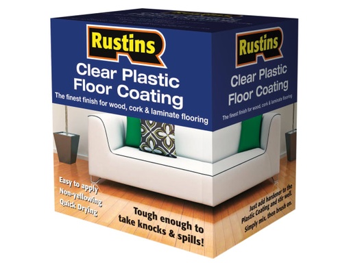 [RUSPFCS1L] Clear Plastic Floor Coating Kit Satin 1 litre