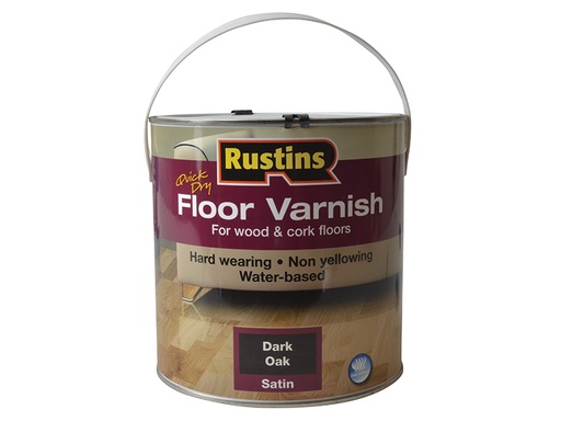 [RUSQDCFVDO25] Quick Dry Coloured Floor Varnish Dark Oak 2.5 litre
