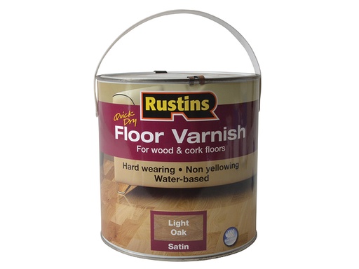 [RUSQDCFVLO25] Quick Dry Coloured Floor Varnish Light Oak 2.5 litre