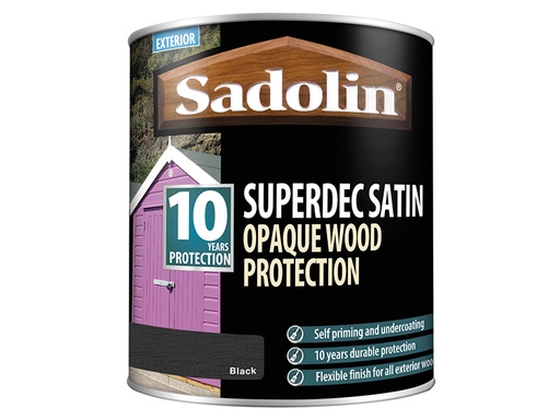 [SAD5028828] Superdec Opaque Wood Protection Black Satin 1 litre