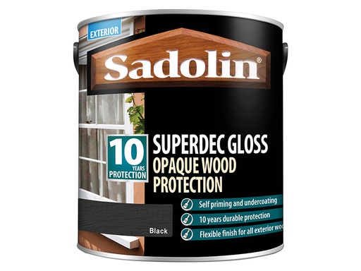 [SAD5028854] Superdec Opaque Wood Protection Black Gloss 2.5 litre