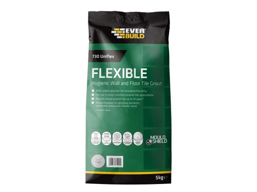 [EVBUFLEX5GY] 730 Uniflex Hygienic Tile Grout Grey 5kg