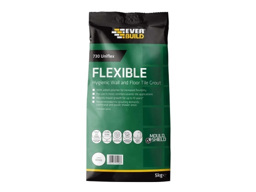 [EVBUFLEX5WE] 730 Uniflex Hygienic Tile Grout White 5kg