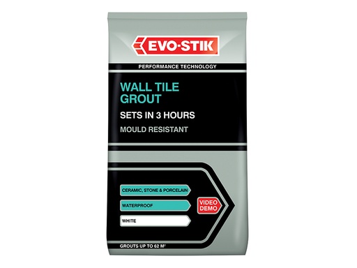 [EVO478718] Wall Tile Grout Mould Resistant White 1.5kg