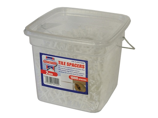 [FAITLSP21000] Tile Spacer Long Leg 2mm (Tub 1000)