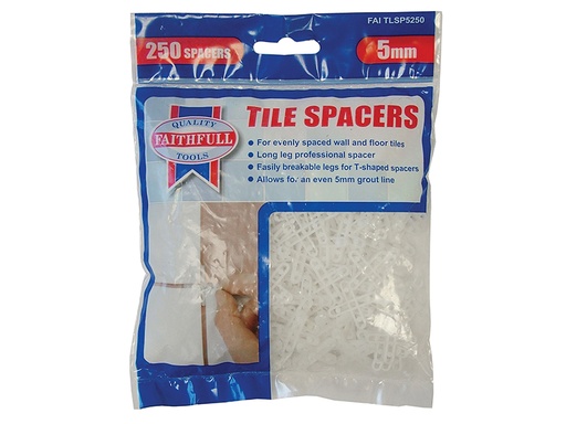 [FAITLSP5250] Tile Spacer Long Leg 5mm (Bag 250)