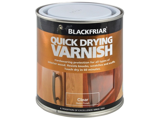 [BKFQDDVCS250] Quick Drying Duratough Interior Varnish Clear Satin 250ml