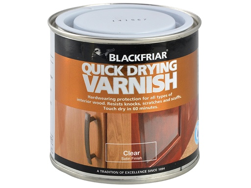 [BKFQDDVCS500] Quick Drying Duratough Interior Varnish Clear Satin 500ml