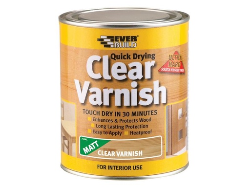 [EVBWVARCLM2] Quick Dry Wood Varnish Matt Clear 2.5 litre
